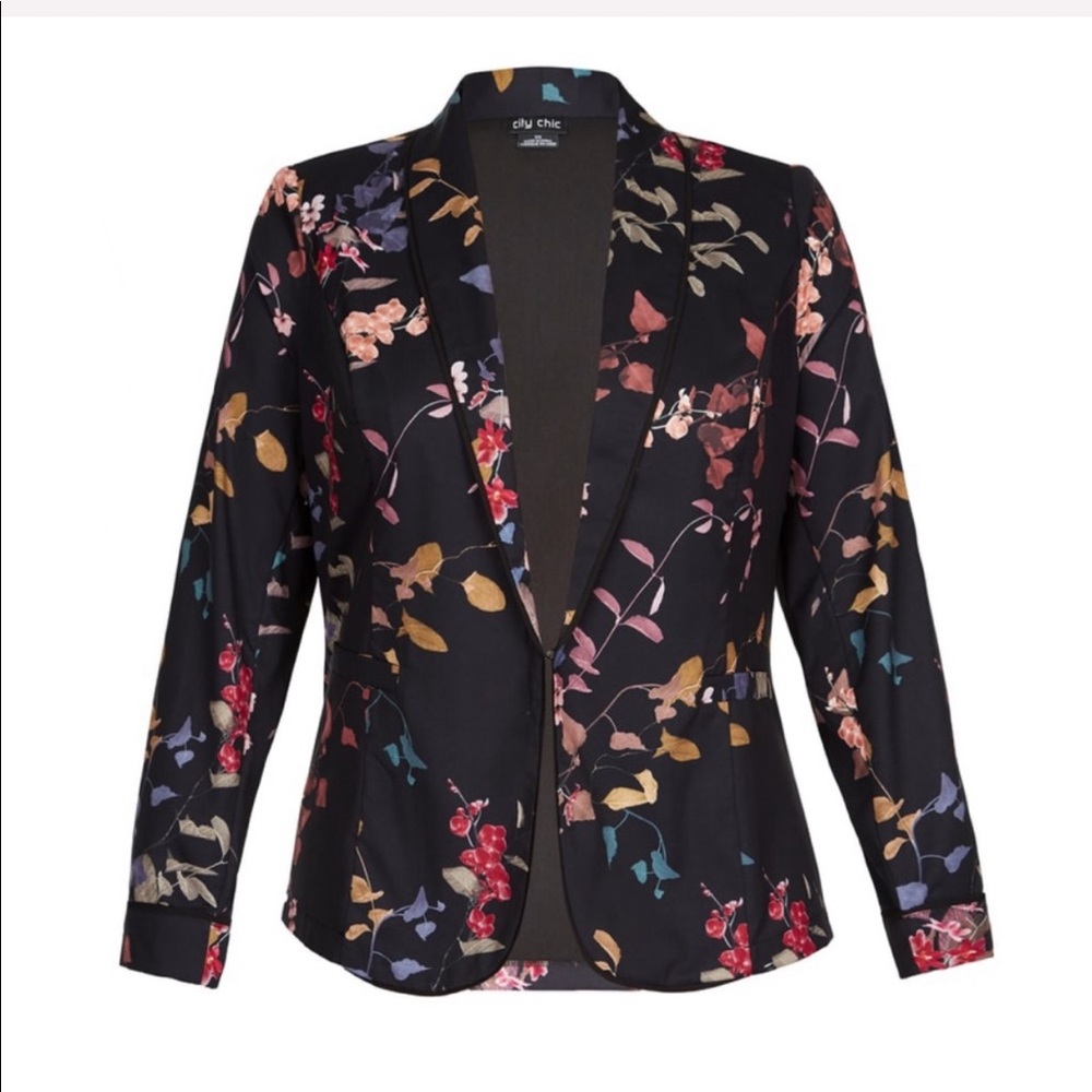 CITY CHIC Plus Floral Jacket